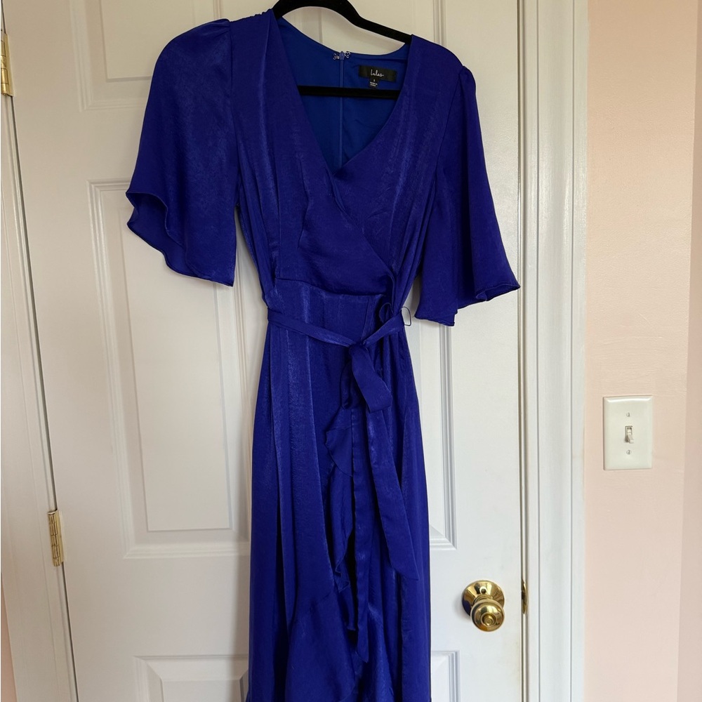 Lulu's Royal Blue Midi Dress